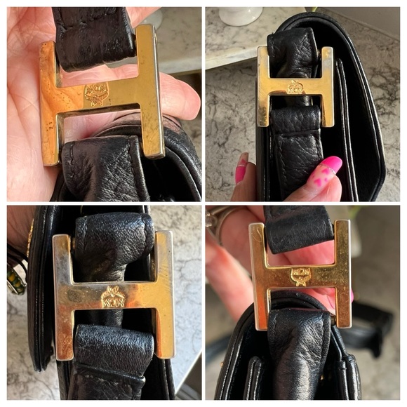 Vintage MCM Crossbody - Black Leather - Picture 13 of 16